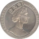 Cupro Nickle One Crown coin of Elizabeth II of Isle of Man 1991.