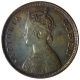 Copper Half Anna Coin of Victoria Queen of Madras Mint of 1862.