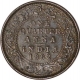 Copper Quarter Anna of Victoria Queen of Bombay  Mint of 1862.