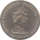 Cupro Nickle Fifty Pence Coin of Queen Elizabeth II, Falkland Islands 1833-1983.