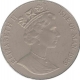 Cupro Nickle One Crown coin of  Elizabeth - II, Isle of Man 1989.