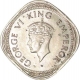 Cupro Nickel Two Annas of King George VI of Calcutta Mint of 1947.