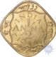 Nickel Brass Half Anna of King George VI of Calcutta Mint of 1944.