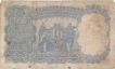 Bank Note of Ten Rupees of King George V.