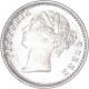 Silver Two Annas of Victoria Queen of Calcutta Mint of 1841.