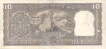 10 Rupees Bank Note of Inda of L.K. Jha of 1968 issue.