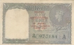 One Rupee  Bank Note of King George VI of Burma issue of India