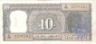 10 Rupees Bank Note of India of L.K. Jha Governor .