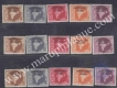 Military Stamps,  1957, Antarrashtriya Ayog Cambodge, Laos& Vietnam, Overprined In Devanagari on "MAP Series, Stare WMK", 2np, 6np, 13np, 50np, &75np X 3, Complete Set of 15 Stamps, (Phila# M 78 to M 92) MNH,White Gum.