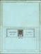 5 Cent. Edward VII, Letter Post Card (Perforated), Reply Card, Mint.