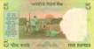 5 Rupees Bank Note of India of Bimal Jalan Governor of 2001 issued.