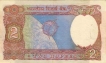 2 Rupees Bank Note of India of  R.N. malhotra Governor of 1985 issued