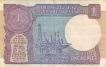 1 Rupee Bank Note of India of Montek Singh Ahluwalia Governor of 1991 issued