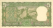 5 Rupees Bank Note of India of L.K. Jha Governor of 1969 issued.