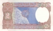 2 Rupees Bank Note of India of  K.R. Puri Governor of 1976 issued 