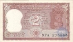 2 Rupees Bank Note of India of R.N. Malhotra Governor 