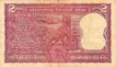 2 Rupee Bank Note of India of K.R. Puri Governor of 1976.