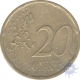 Brass of Twenty Euro Cent of Greece of the Year of 2002.