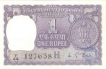 1 Rupee Bank Note of India of M.G. Kaul Governor of 1976 issued.