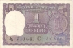 1 Rupee Bank Note of India of I.G. Patel of 1970 issued.