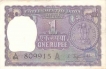 1 Rupees Bank Note of India of S. Jagannathan of 1967 issued.