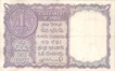 1 Rupees Bank NOte of India of L.K. Jha of 1957 issued.