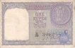 1 Rupees Bank NOte of India of L.K. Jha of 1957 issued.