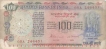 100 Rupees Bank Note of India of S. Venkitaramanan Governor