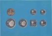 Set Seven Coins of Different Denominations of Aruba of Dutch mint.