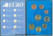 Uncirculated Copper Eight Euro Coins Set of Slovakia.