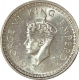 Silver Half Rupee of King George VI of Lahore Mint of 1945.