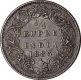 Silver Quarter Rupee Coin of Victoria Empress of Bombay Mint of 1883.