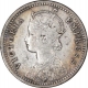 Silver Quarter Rupee Coin of Victoria Empress of Calcutta Mint of 1901.