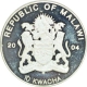 Silver Plated Cupro Nickle of Ten Kwacha of Republic of Malawi. 