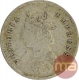 Silver Two Annas Coin of Victoria Empress of Calcutta Mint of 1893.