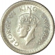 Silver Quarter Rupee of King George VI of Bombay Mint of 1942.