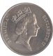 Cupro Nickle One Dollar coin of Elizabeth II of Bermuda of 1987.