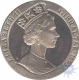 Cupro Nickle One Crown coin of Elizabeth II of Gibraltar of 1993.        