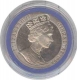 Cupro Nickle One Crown coin of Elizabeth II of Gibraltar of 1993.