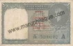 1 Rupee of King George VI, Burma Currency Board "A" of India.