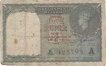 1 Rupee of King George VI, Burma Currency Board "A" of India.