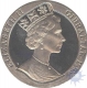 Cupro Nickle One Crown coin of Elizabeth II of Gibraltar of 1993.