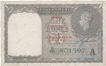 1 Rupee of King George VI, Burma Currency Board "A" of India.