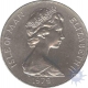 Cupro Nickle One Crown Coin of Elizabeth II of Isle of Man 1979.