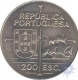 Cupro Nickkle Two Hundred Escudos of Repulblica Portugal 1992.