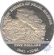 Cupro Nickle Five Dollars of Marshall Islands of 1991.