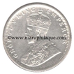 Silver Half Rupee of King George V of Calcutta Mint of 1934.