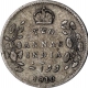 Silver Two Annas Coin of King Edward VII of Calcutta Mint of 1908.