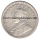 Silver Quarter Rupee of King George V of Calcutta Mint of 1919.