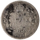 Silver Quarter Rupee Coin of King Edward VII of Calcutta Mint of 1906.